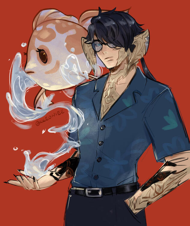 art by; kkeoniee